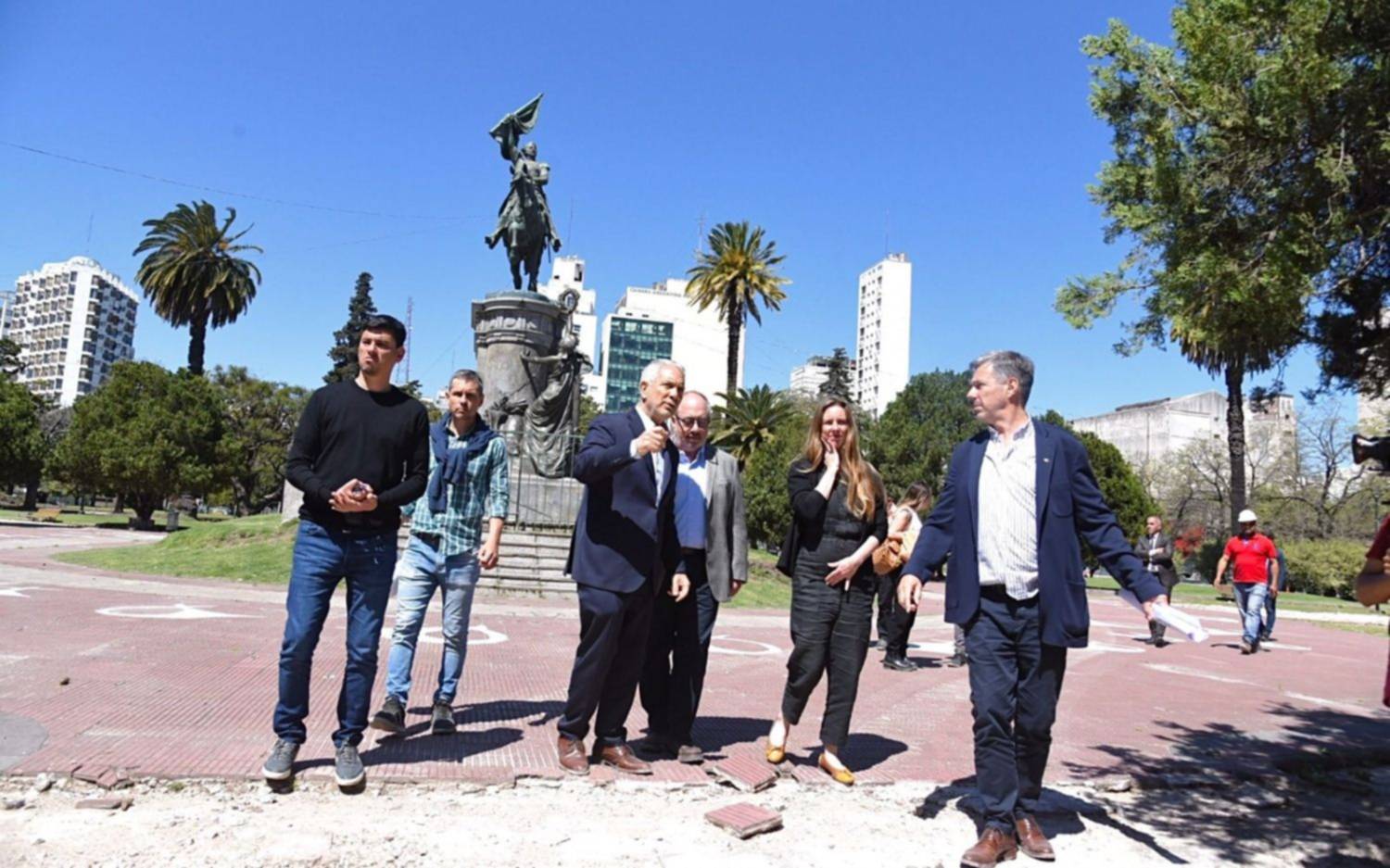 Arrancó la obra de la reconstrucción de Plaza San Martín en La Plata