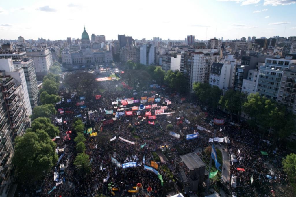 Multitudinario reclamo: por el financiamiento de las universidades