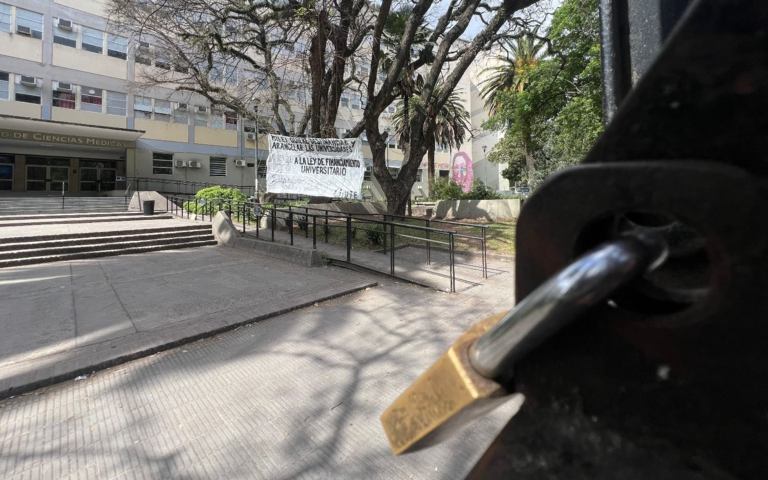 Facultades cerradas y toma del Rectorado: así se vive en La Plata el paro por el rechazo al veto de Milei
