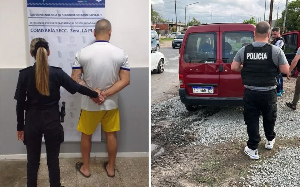 La Plata: detuvieron a un empleado del SPB en un utilitario robado