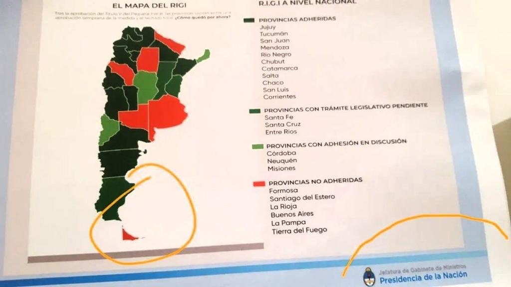 Polémica por un mapa sin Malvinas