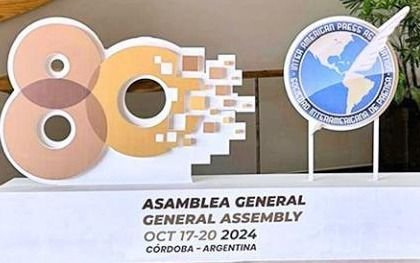 El presidente de Paraguay, Santiago Peña, abrió la 80º Asamblea General de la Sociedad Interamericana de Prensa