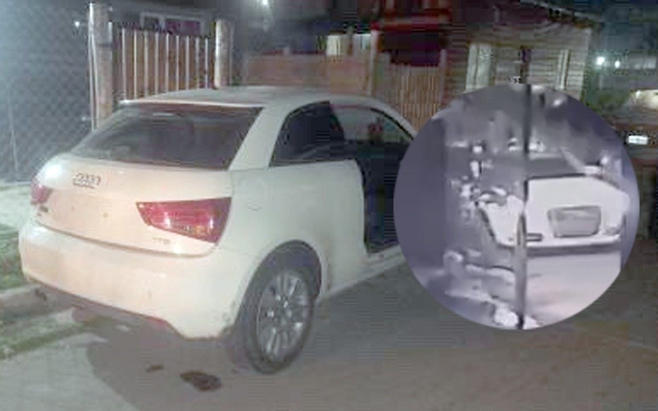 Asalto y tiros: abandonaron un Audi tras una persecución y creen que es el del robo en La Plata