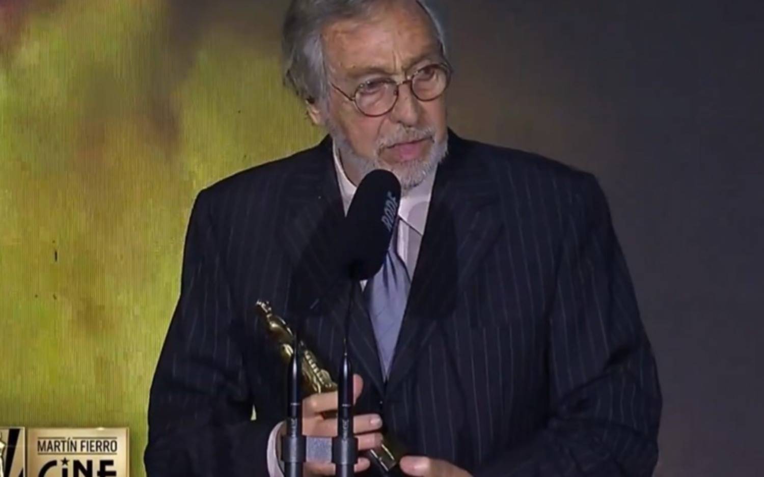 Fuerte discurso de Luis Brandoni en los Martín Fierro de Cine
