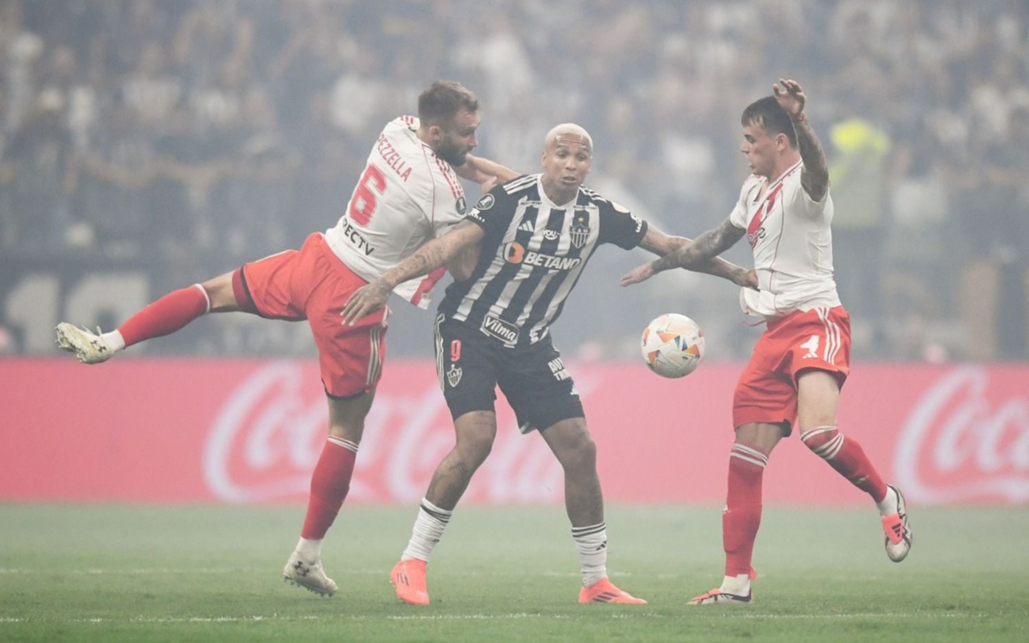 River sufrió en Brasil y cayó 3 a 0 con Atlético Mineiro en la ida de la semifinal de la Copa Libertadores