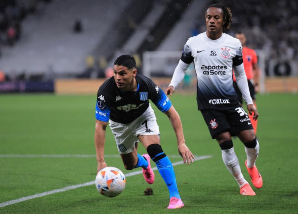 En un partidazo, Racing igualó con Corinthians y definirá todo ante su gente