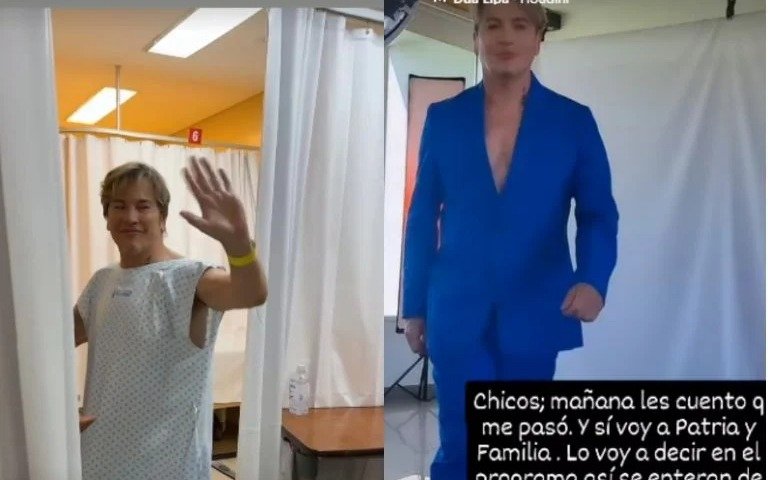 Guido Süller aclaró su estado de salud tras sus fotos en el hospital