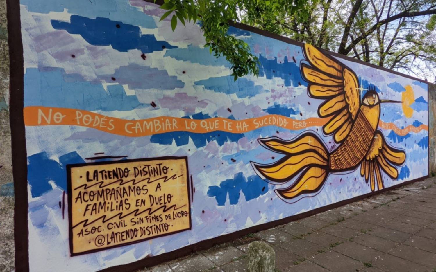 En La Plata, visibilizaron el duelo perinatal con un mural y una radio abierta