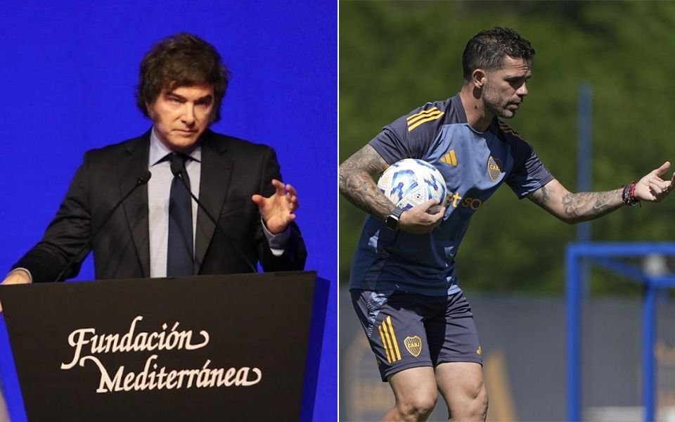Javier Milei fustigó a Fernando Gago: "Tiene menos marca que La Salada" y "no soy más de Boca"