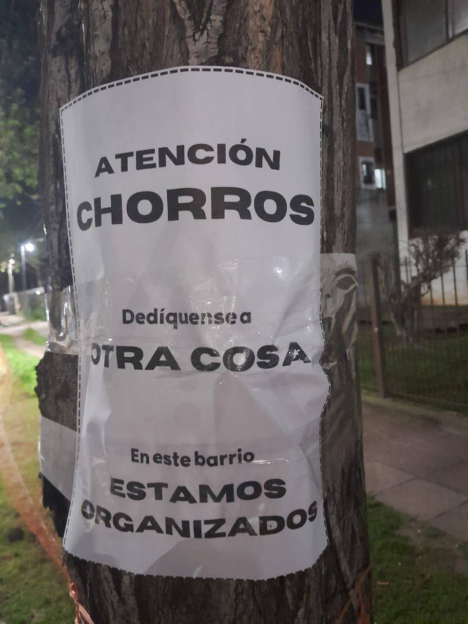 “Sin franela”: advertencia sobre vecinos armados en Los Hornos