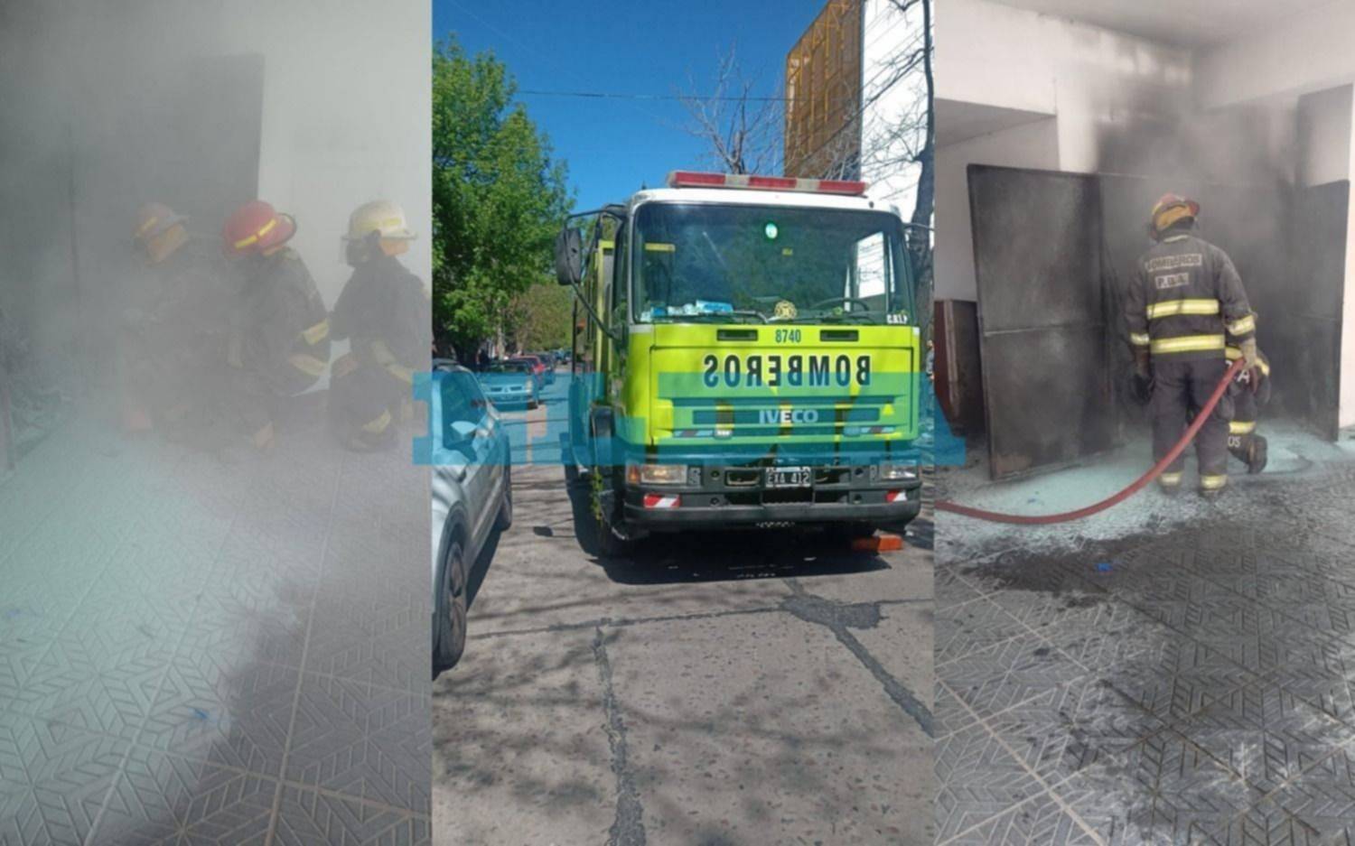 Incendio en un tablero eléctrico generó susto en un edificio de La Plata