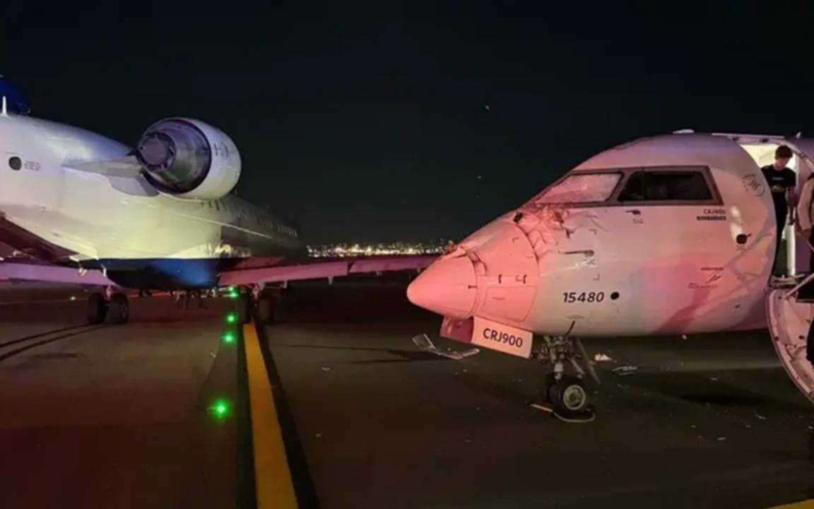 Chocaron dos aviones en Nueva York: un herido