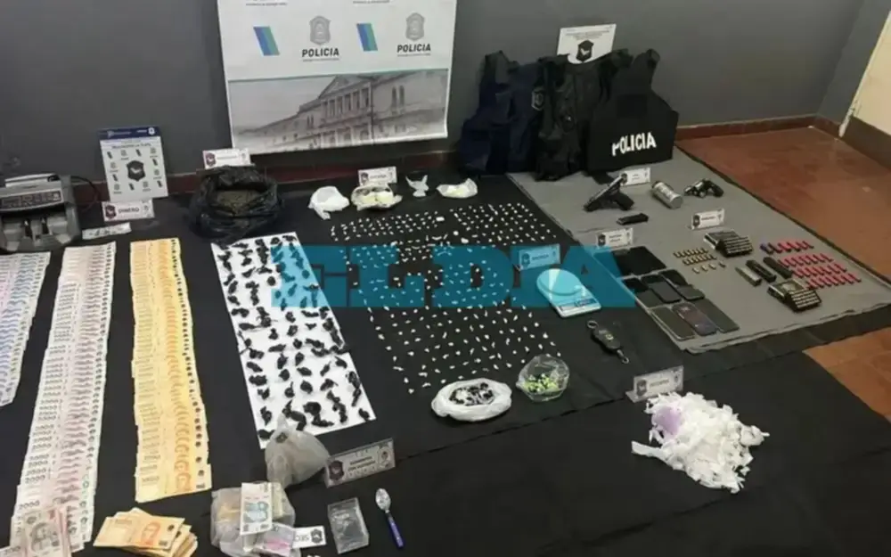 Megaoperativo antidrogas en La Plata: 18 allanamientos, seis detenidos y un arsenal incautado