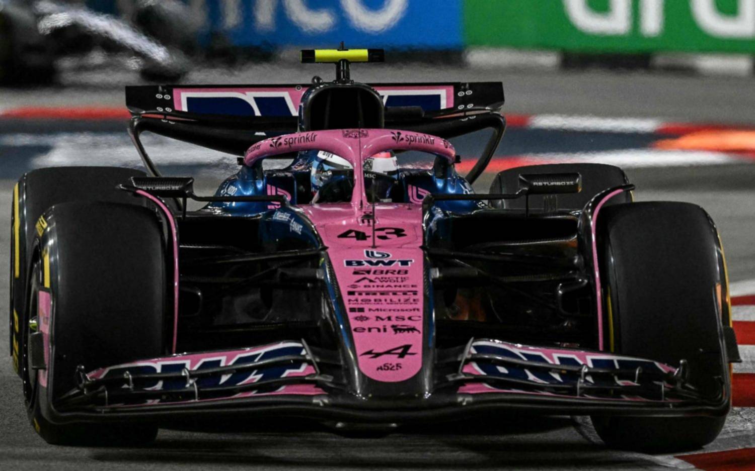 Colapinto, con poco ritmo y agarrado al puesto 19 en la primera jornada de ensayos en Singapur