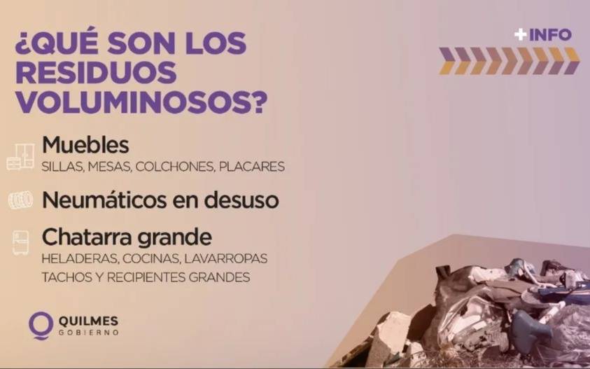 La Comuna invita a sumarse a la campaña de recolección de residuos voluminosos