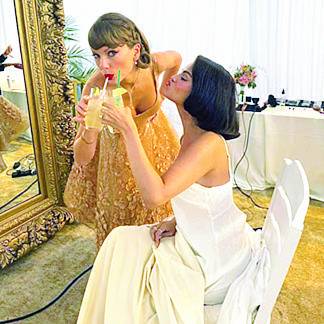 Selena publicó las primeras fotos de su boda con Taylor y celebró su nuevo disco