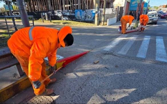 Avanza en Pergamino el plan anual de señalización y seguridad vial