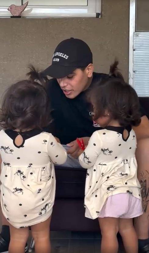 Thiago recibió el alta y se reencontró con sus hijas