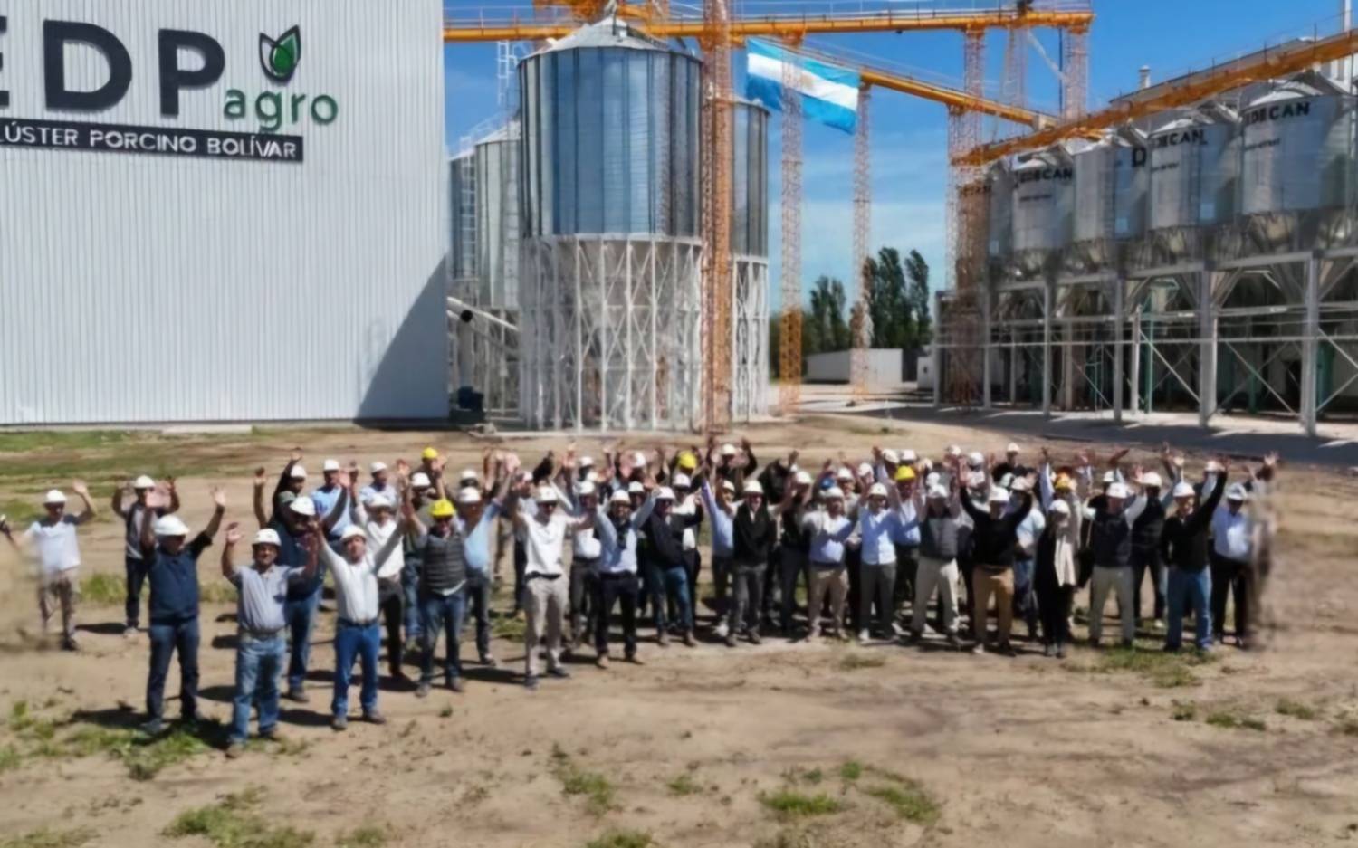 EDP Agro inauguró en Bolívar una moderna planta de alimentos balanceados para cerdos
