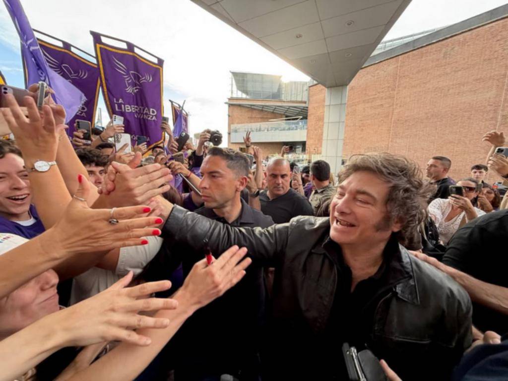 Milei, en Córdoba, donde busca concentrar votos