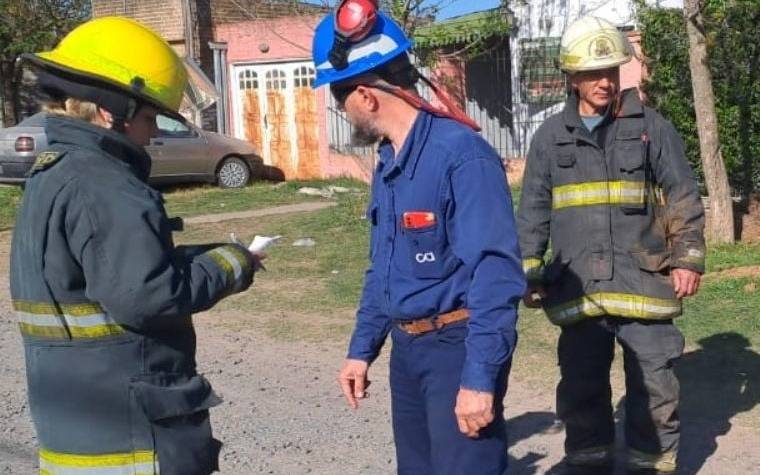 Revuelo y susto por una fuga de gas en Villa Elisa