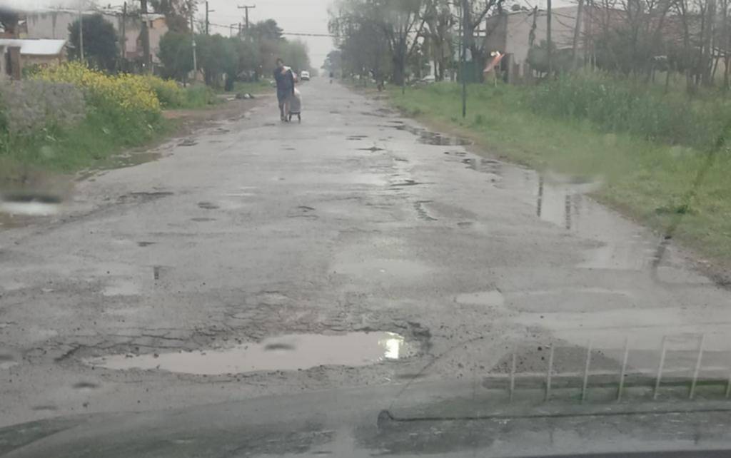 Reclamo por el mal estado de la calle 38 entre 150 y 155