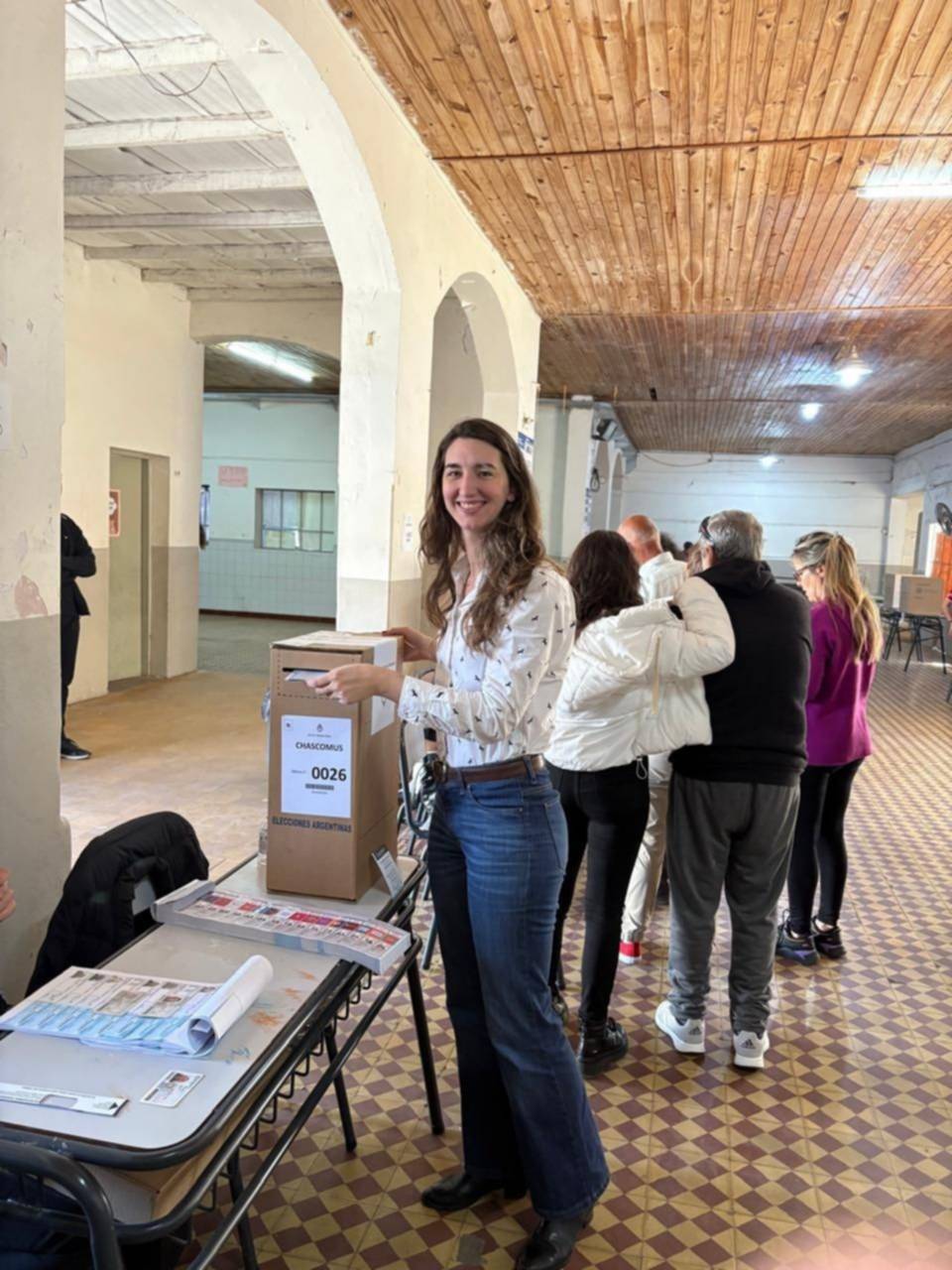 "Estamos con mucha esperanza", dijo Sofía de Hagen, tercera en la lista de Talerico