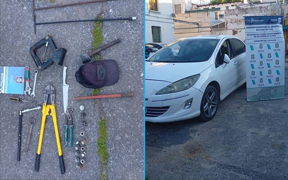 La Plata: dos roba ruedas oriundos del Conurbano cayeron tras una persecución