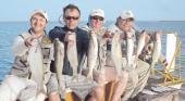Ya comenzó a pleno la pesca de las lisas en Mar Chiquita