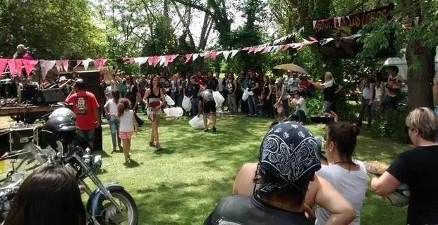 Motoqueros solidarios hicieron un festival de rock a beneficio de un hogar comunitario