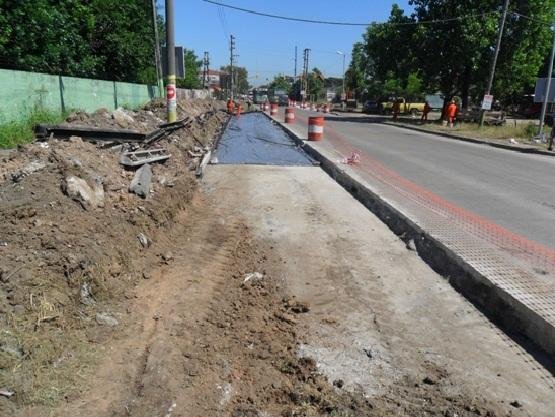 Avanzan las obras en Camino General Belgrano