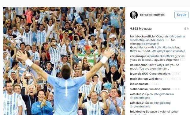 El mundo del tenis felicitó a todo el equipo argentino y resaltó el apoyo de los hinchas
