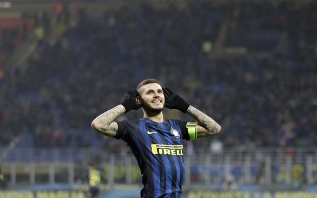 Icardi marcó un doblete para el Inter