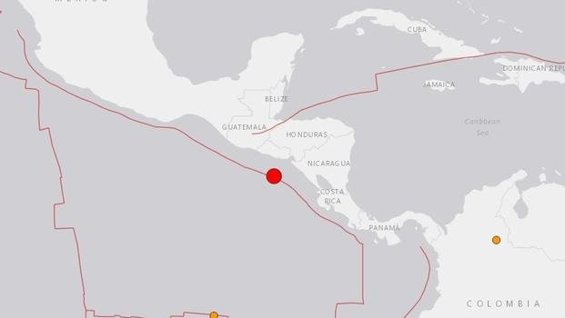 Un terremoto de magnitud 7,2 sacudió Centroamérica