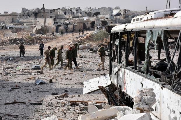 Bombardeos en Siria