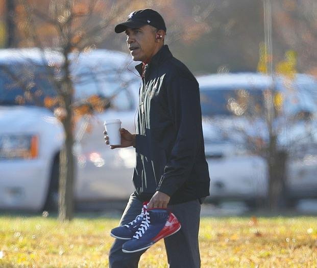Obama jugó al básquet, como es su tradición el día de las elecciones