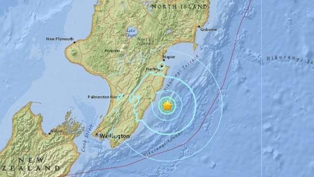 Un sismo de magnitud 5,4 sacudió Nueva Zelanda
