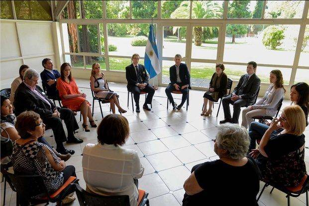 Violencia de género: Macri se reunió con familiares de víctimas