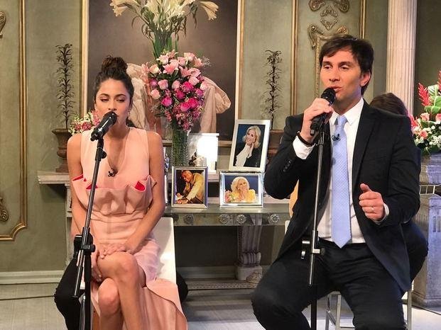 El ensenadense Odino Faccia cantó con Tini en lo de Mirtha