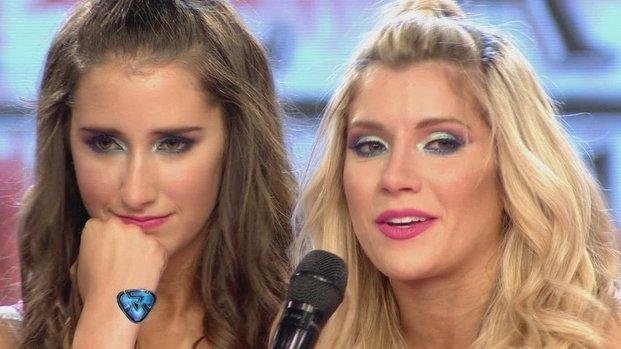 Emotivo momento de Laurita Fernández y su hermana en el Bailando