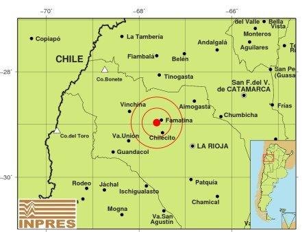 Sismo de 6,2 se hizo sentir
en La Rioja