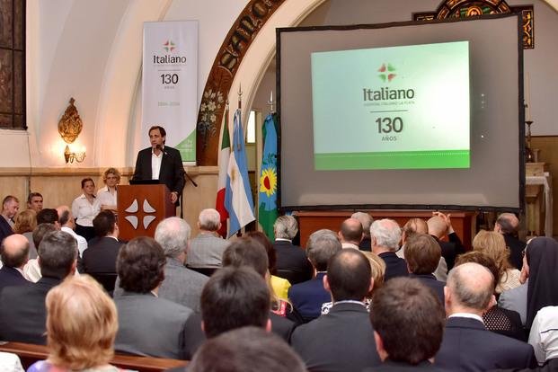 Acto por los 130 años del Hospital Italiano