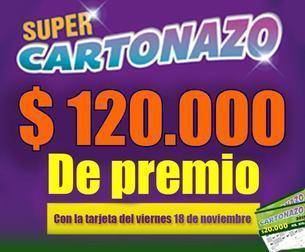 ¡Controlá tu Cartonazo, un súper pozo de $120 mil está en juego!