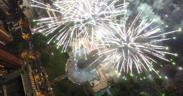Video: Los festejos de La Plata “desde el aire”