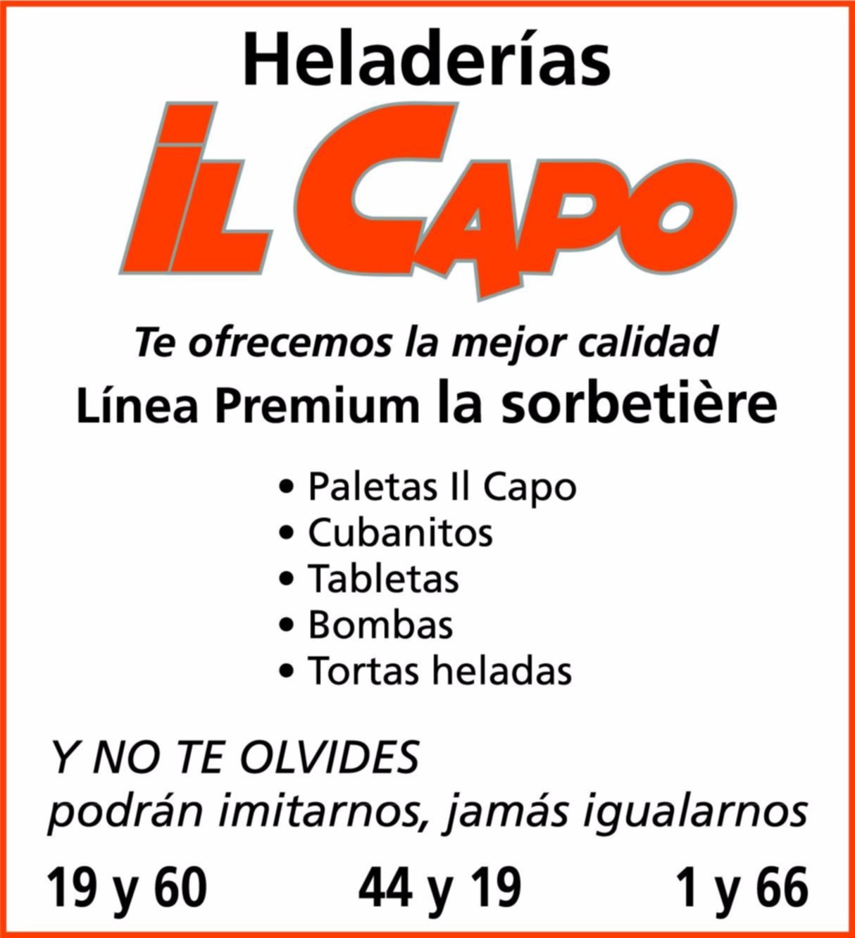 Heladerías Il Capo te espera con la mejor calidad