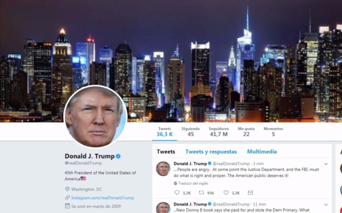 En su último día de trabajo, empleado de Twitter desactivó la cuenta Trump