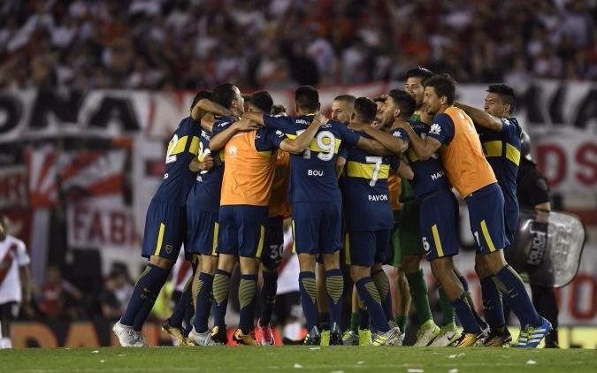El plantel boquense y la intimidad de un particular festejo