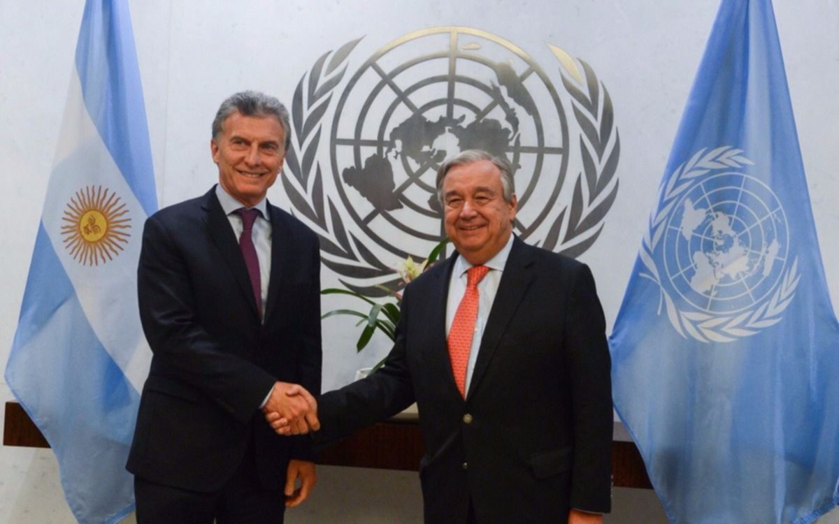 Macri manifestó ante el Secretario General de la ONU su "preocupación" por la crisis sanitaria en Venezuela