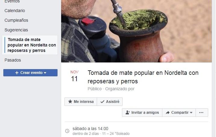 Crece la convocatoria a la “tomada de mate popular”