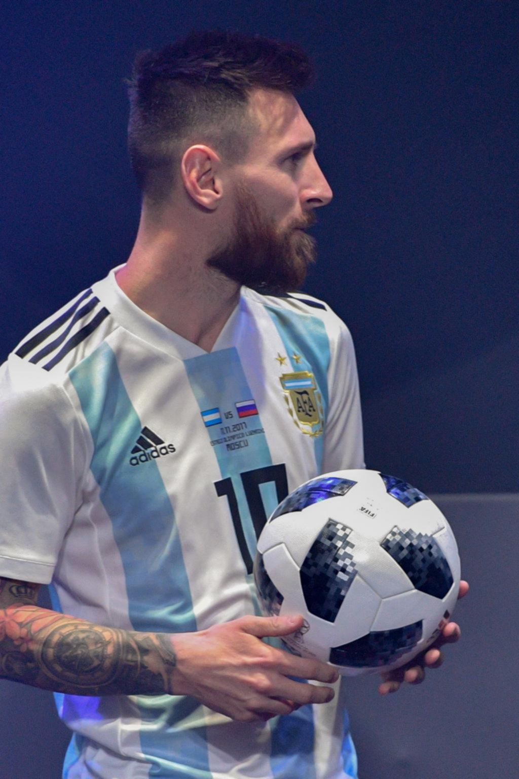 Con Messi como figura central, se presentó Telstar 18, la pelota del Mundial